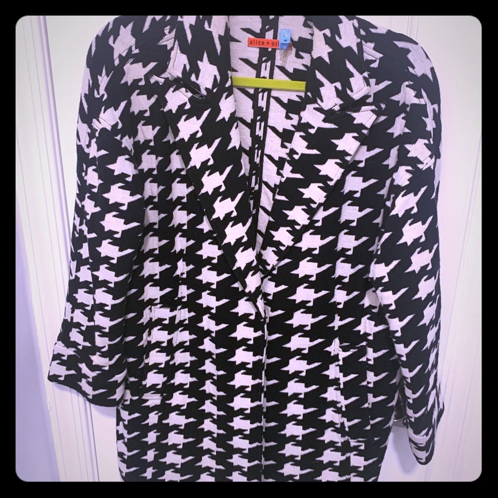 Alice and Olivia herringbone jacket sz small